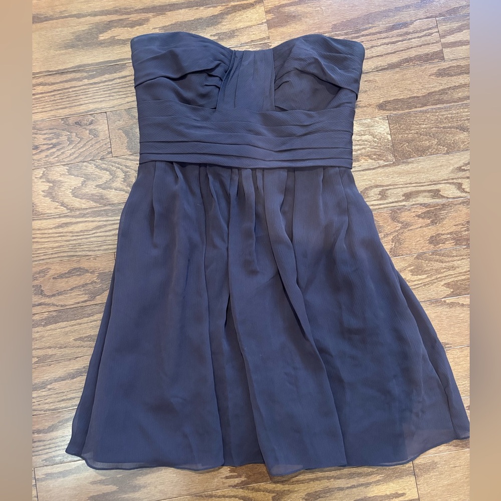 Priscilla of Boston Strapless Brown Dress